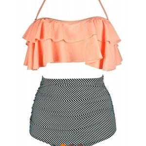 Retro Style high waisted bikini Sz 12/14